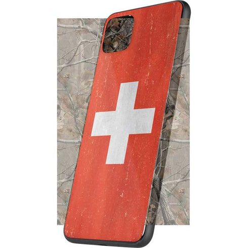 Switzerland Flag Distressed Google Pixel 4 XL Skin